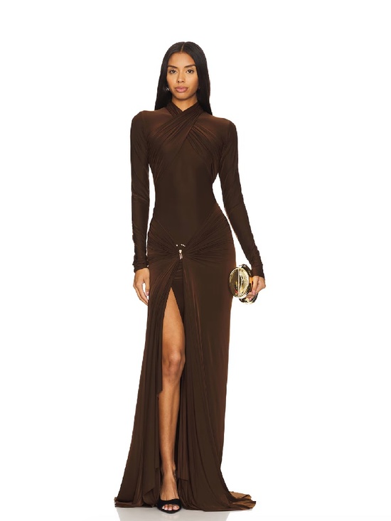 Deme By Gabriella Dresses & Skirts - Deme by Gabriella - June Gown in Chocolate Brown